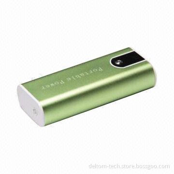 Power Banks, 5200mA Capacity, Built-in 18650 Battery, 16.5 x 71.5 x 110.2mm Size